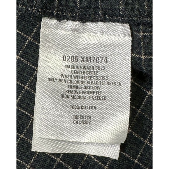 Columbia Mens Flannel Checkered Shirt Size 2XL Long Sleeve Button Up Dark Green - Picture 4 of 8